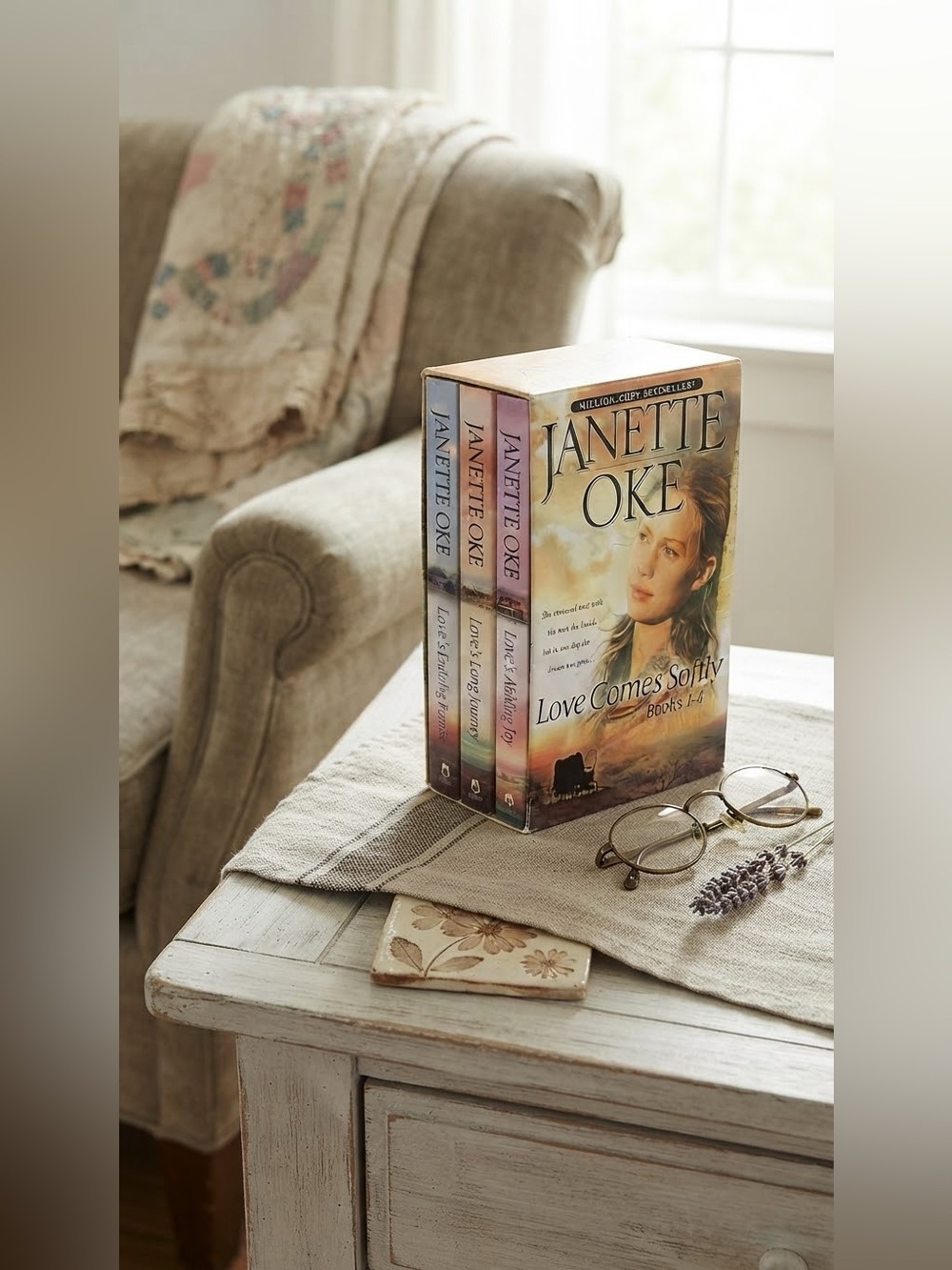 Janette Oke Love Comes Softly Series Books 1-4 Box Set Paperback Good Condition